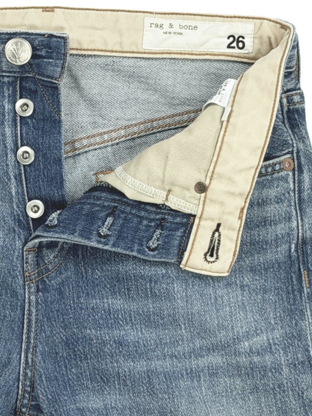 Rag & Bone Maya High Rise Straight Leg Jeans 26 Orian Dark Wash WDDI9H264519OR - Picture 11 of 13
